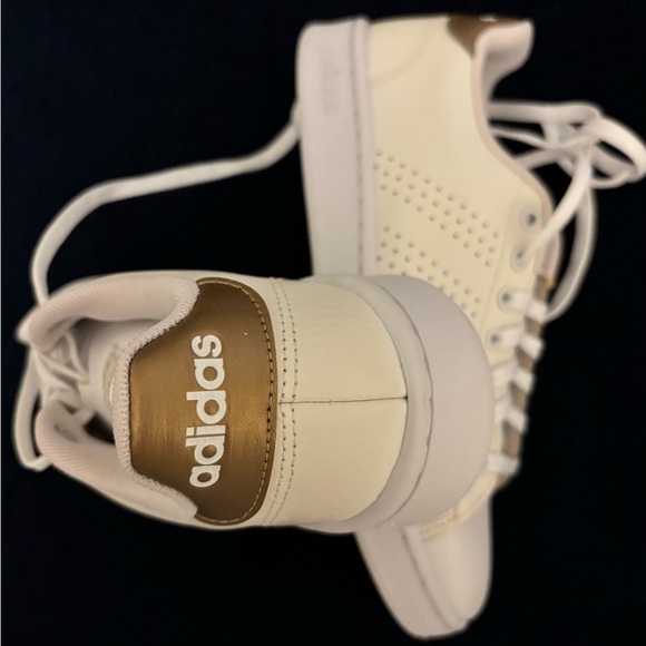 Adidas Women's Stan Smith White/Off-White Leather Sneakers - Picture 4 of 5